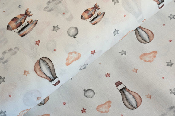 Baumwolle digital bedruckt Zeppelin *Ab 50cm