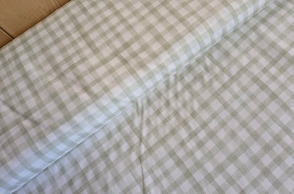 Baumwolle digital bedruckt Karo grün *Ab 50cm