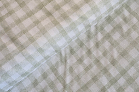 Baumwolle digital bedruckt Karo grün *Ab 50cm