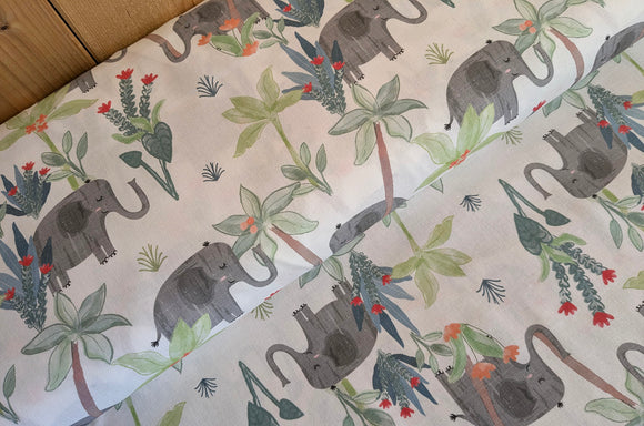 Baumwolle digital bedruckt Elefanten *Ab 50cm