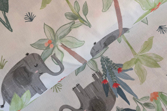 Baumwolle digital bedruckt Elefanten *Ab 50cm