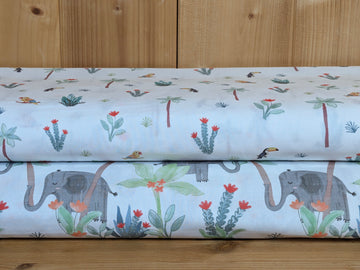 Baumwolle digital bedruckt Elefanten *Ab 50cm - 0
