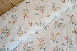 Baumwolle digital bedruckt Falter & Blumen *Ab 50cm