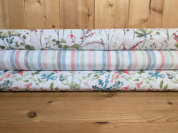 Baumwolle digital bedruckt Strauchblumen *Ab 50cm