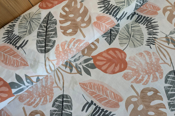 Baumwolle digital bedruckt Dschungel Blätter *Ab 50cm