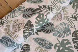 Baumwolle digital bedruckt Dschungel Blätter *Ab 50cm