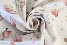 Baumwolle digital bedruckt Tiere im Wald *Ab 50cm - 0