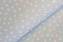 Baumwolle digital bedruckt Blümchen blau *Ab 50cm-4