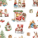 Baumwolle Digitaldruck Weihnachtstiere *Ab 50cm-2