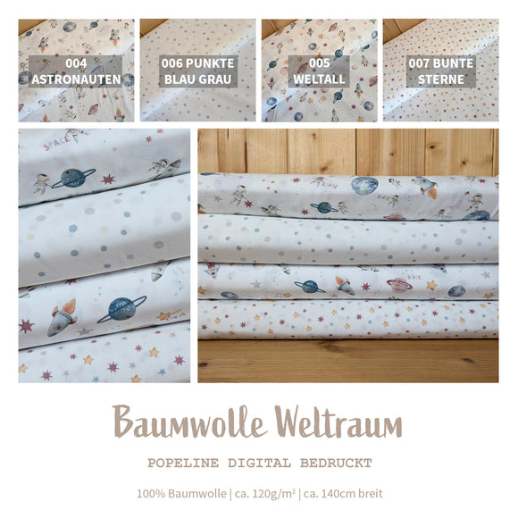 Baumwolle digital bedruckt Sterne *Ab 50cm