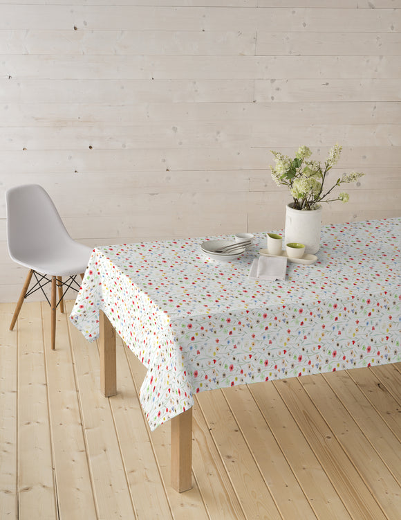 Tischdeckenstoff recycelt Blumenwiese *Ab 50cm