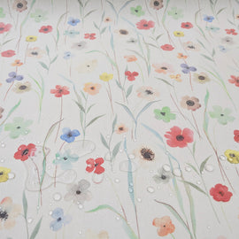 Tischdeckenstoff recycelt Blumenwiese *Ab 50cm
