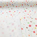 Tischdeckenstoff recycelt Blumenwiese *Ab 50cm-3