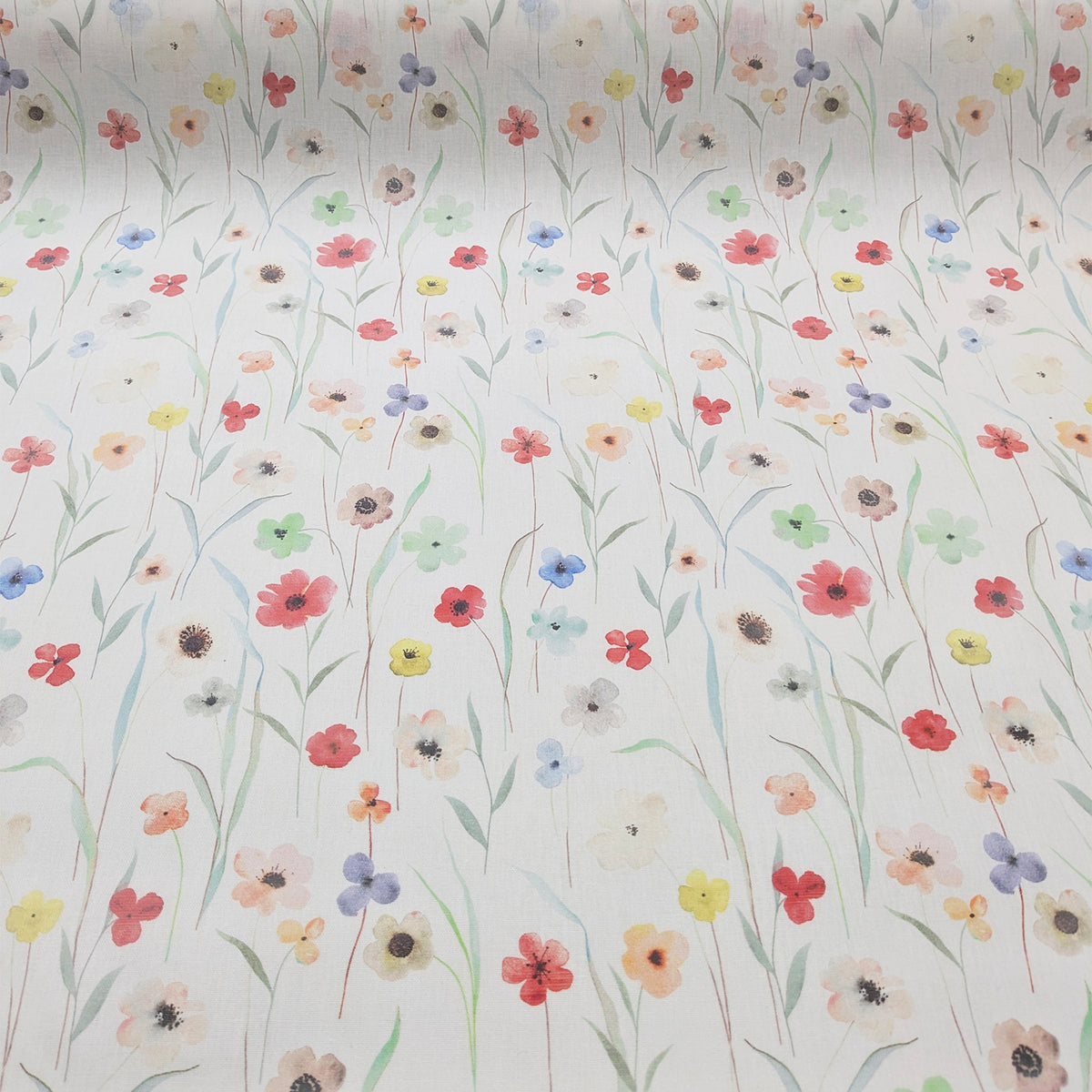 Tischdeckenstoff Meterware wasserabweisend beschichtet Blumen *Ab 50cm