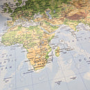 Tischdeckenstoff recycelt Weltkarte *Ab 50cm-1