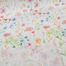 Tischdeckenstoff recycelt Blumen Aquarell *Ab 50c-3