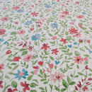 Tischdeckenstoff recycelt Blumen & Blätter *Ab 50cm-1