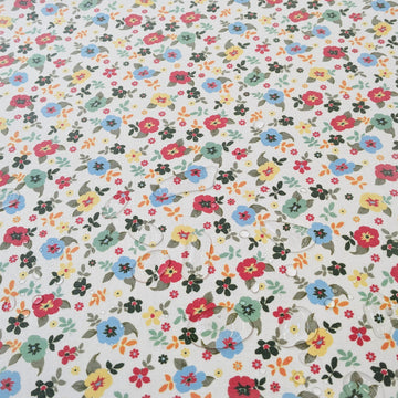 Tischdeckenstoff recycelt Streublümchen *Ab 50cm