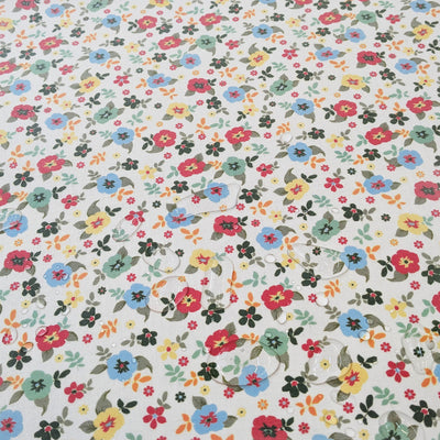 Tischdeckenstoff recycelt Streublümchen *Ab 50cm