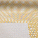 Tischdeckenstoff recycelt Retro gelb *Ab 50cm-3