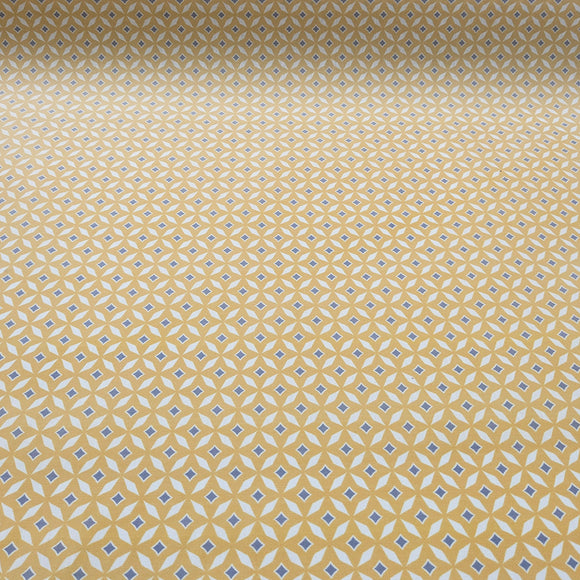 Tischdeckenstoff recycelt Retro gelb *Ab 50cm