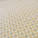 Tischdeckenstoff recycelt Retro gelb *Ab 50cm-1