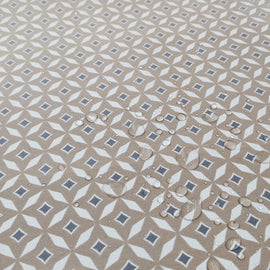 Tischdeckenstoff recycelt Retro beige *Ab 50cm