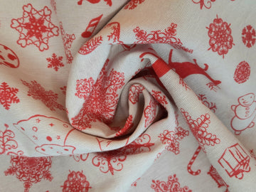 Tissu de décoration Noël * A partir de 50 cm  - 0