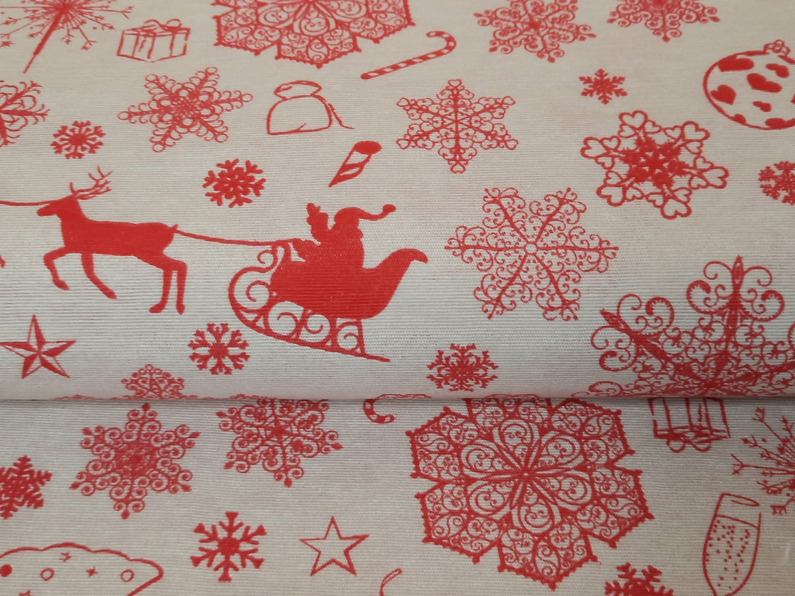 Tissu de décoration Noël * A partir de 50 cm 