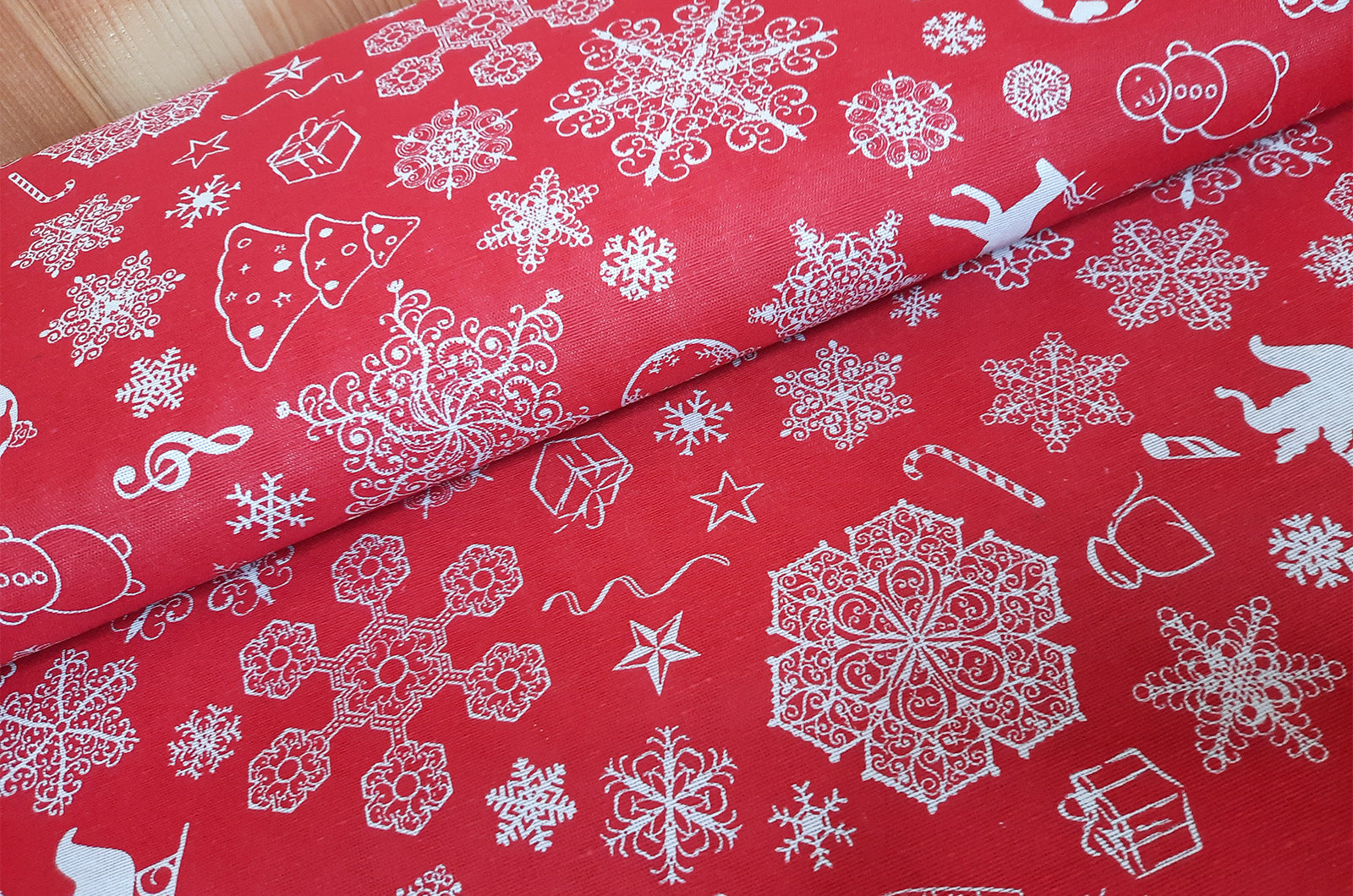 Tissu de décoration Noël * A partir de 50 cm 