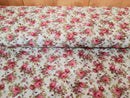 Tissu déco roses rose * A partir de 50 cm-1