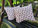 Tissu déco roses violet *À partir de 50cm-2