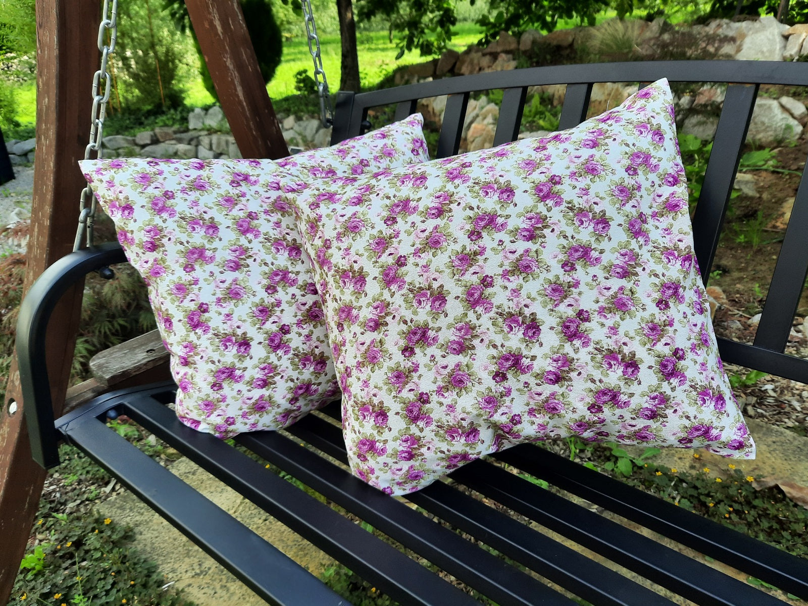 Dekostoff Rosen lila *Ab 50cm