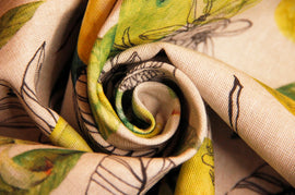 Tissu déco citrons *À partir de 50 cm - 0