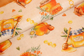 Tissu déco miel *À partir de 50 cm