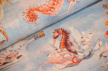 Decorative fabric underwater life *From 50 cm - 0
