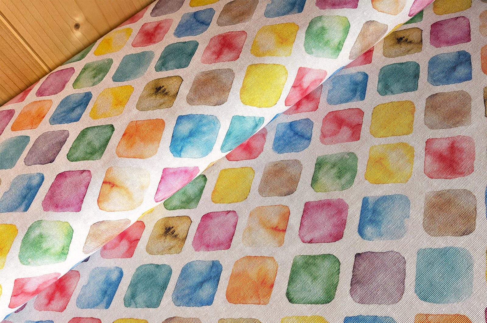 Dekostoff bunte Rauten *Ab 50cm