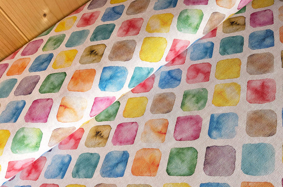 Dekostoff bunte Rauten *Ab 50cm