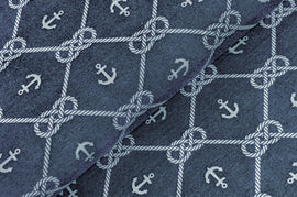 Decorative fabric Anchor & Knot * From 50cm - 0
