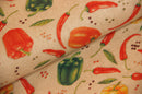 Tissu déco demi-panama poivrons &amp; piment * A partir de 50 cm-3