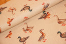 Tissu déco demi panama canards *À partir de 50 cm-1