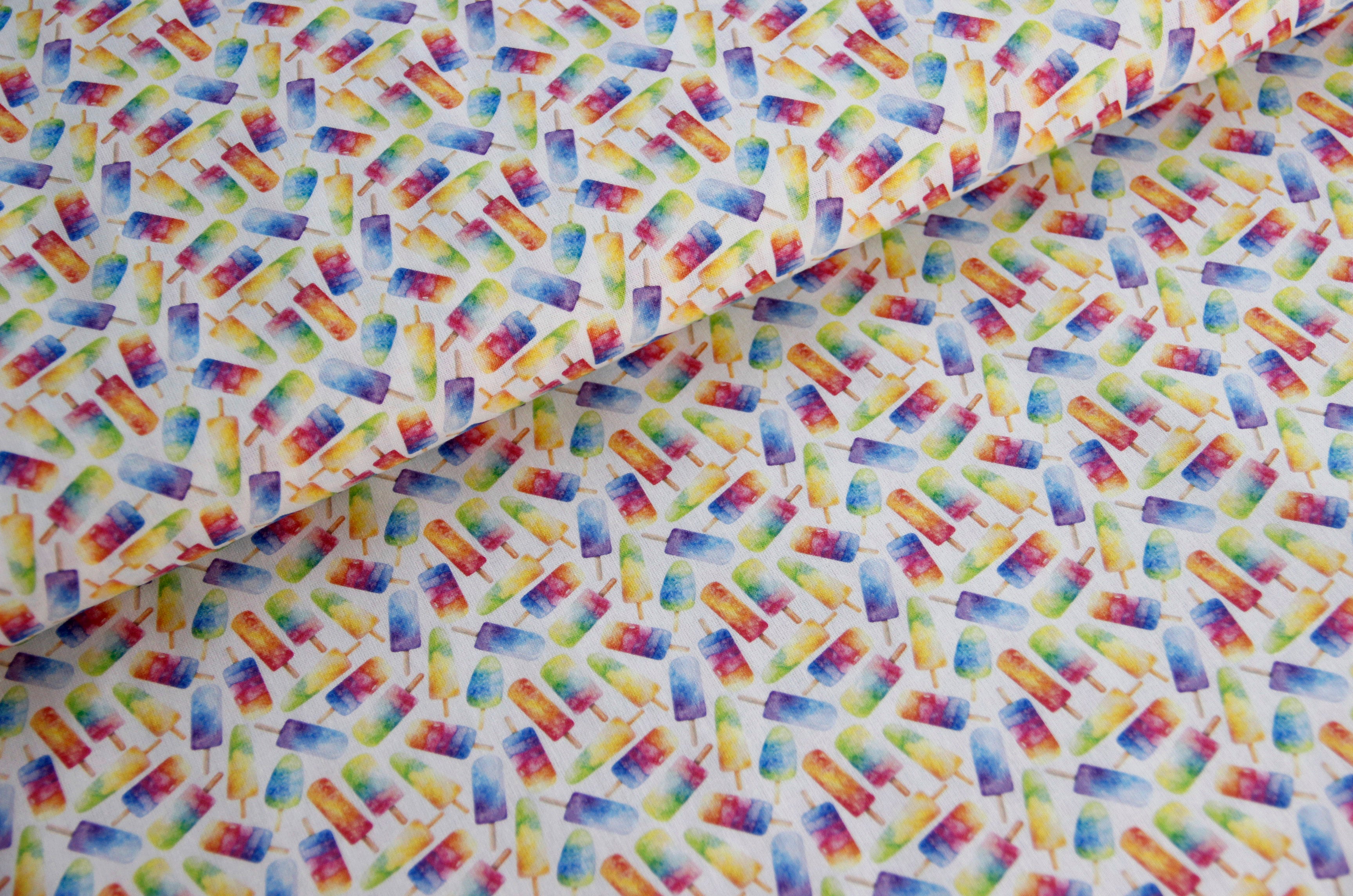 Coton impression numérique Popsicle * A partir de 50 cm-1