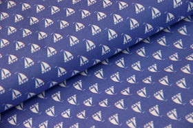 Voiliers en impression numérique en coton * A partir de 50 cm - 0