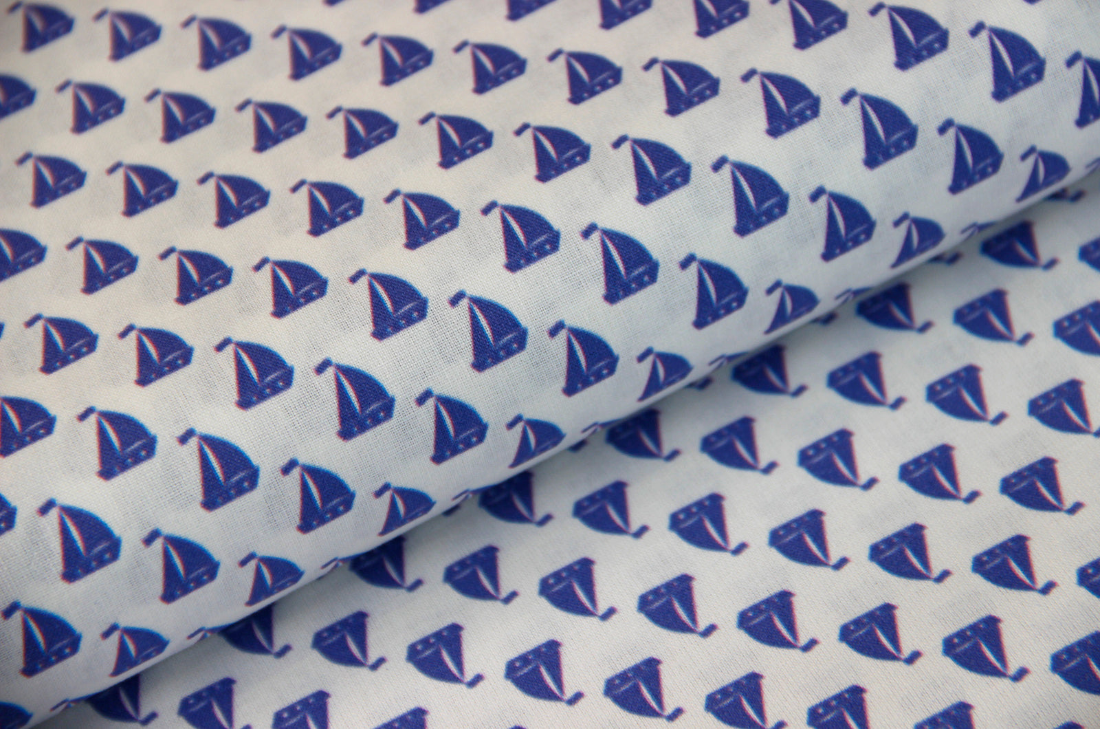 Cotton digital print sailboats * From 50 cm-2