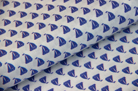Baumwoll Digitaldruck Segelboote * Ab 50 cm - 0