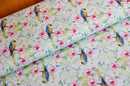 Perroquet en coton impression numérique * A partir de 50 cm-1