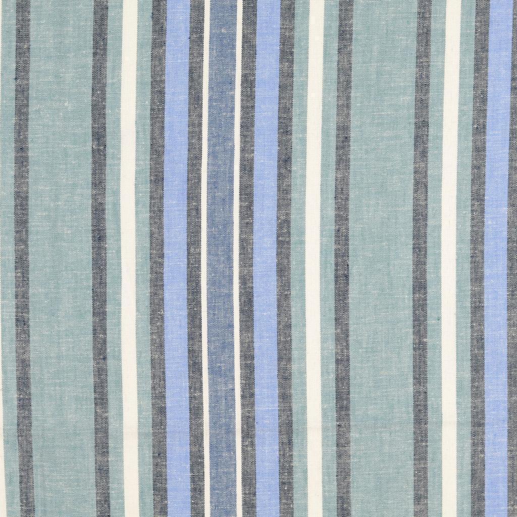 Buy 022-sea-green Half linen colorful stripes * From 50 cm