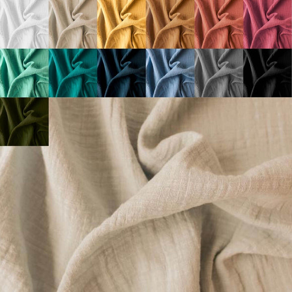 Aspect mousseline de lin *À partir de 25 cm 