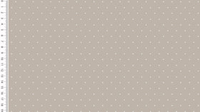 Kaufen 1453-beige Baumwolljersey Punkte *Ab 50 cm