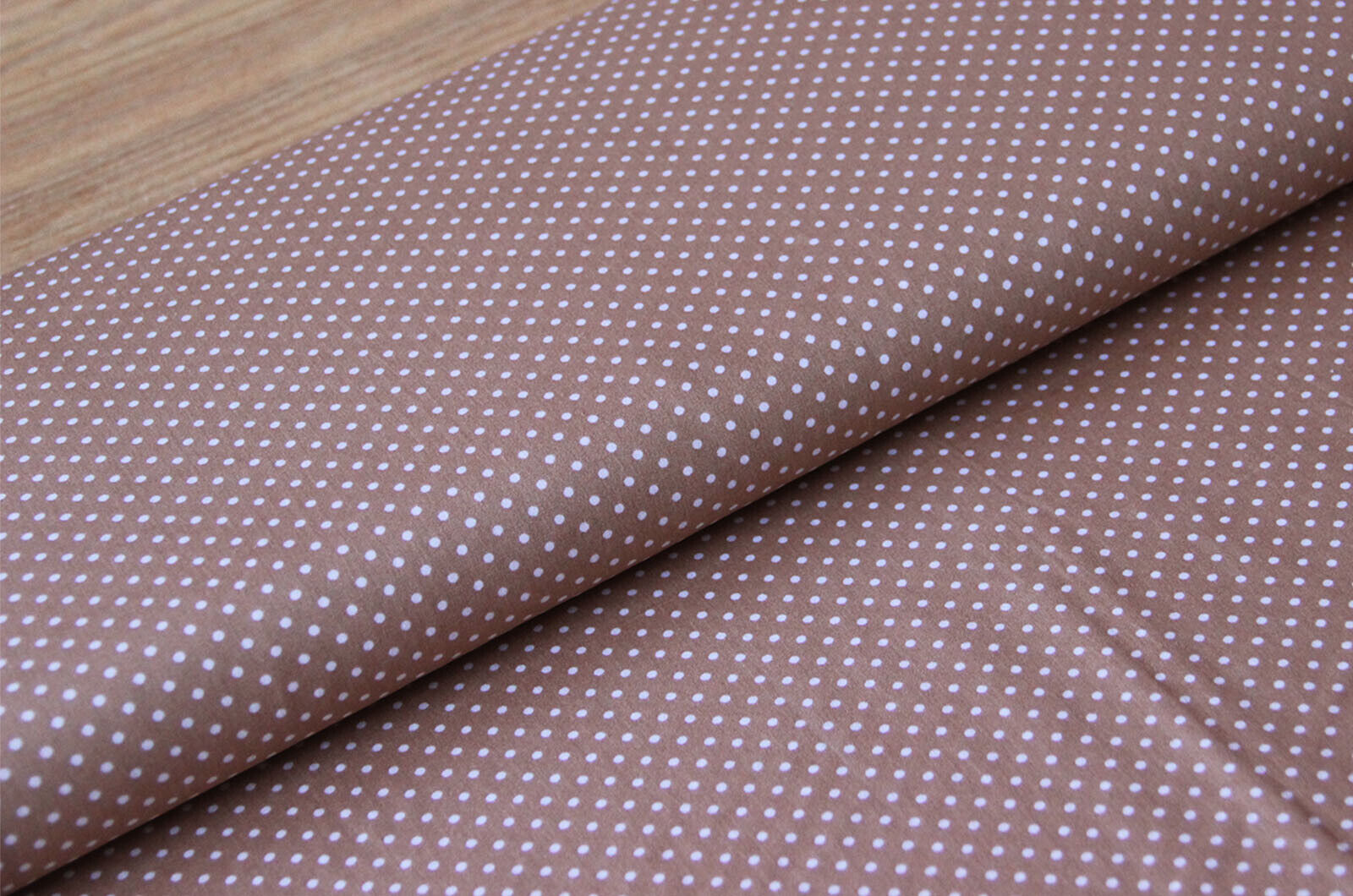 Buy 053-beige Cotton print dots 2mm * From 50cm